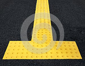 Pavement Disability walkway safety sign Tactile Floor photo