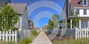 Pavement outside homes in sunny Daybreak Utah