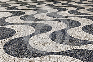 Pavement at Rossio Square in Lisbon