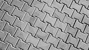Pavement tiles black and white