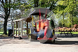 Paver at kids playground in Duthie park, Aberdeen