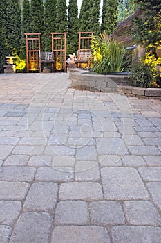 Paver Patio Garden and Landscaping Lights