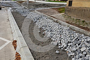 pavers made of stone cubes who can create beautiful photo