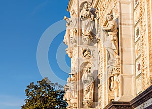 Pavia Carthusian monastery statues.