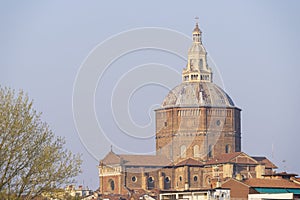 Pavia Cathedral in Pavia at sunny day