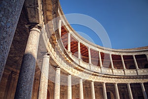 Pavilion in the Alhambra palace, Granada, Spain