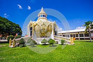 Pavilion (Bat Bo Holy Father money) Wat Yang Khoi Kluea at Phichit Thailand.