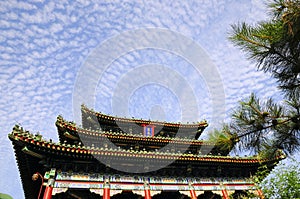 pavilion building in forbidden city