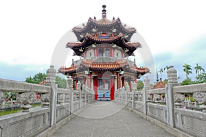 Pavilion of Chinese architecture at the 228 Peace Memorial Park