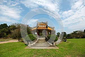 Pavilion at the Chinese gardens, meditative place photo