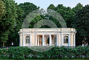 Pavilion in a classic style in the Mikhailovsky Garden