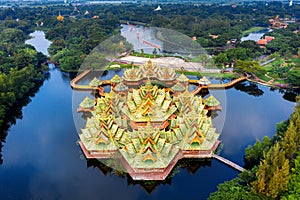 Pavilion of the Enlightened, Ancient city in samut prakan province, Thailand photo