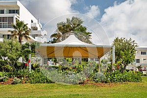 Pavilion in the garden for celebrations
