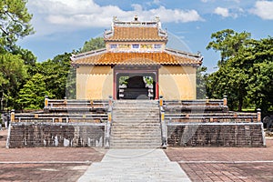 Pavilion in Imperial Minh Mang Tomb in Hue, Vietnam