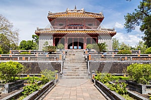 Pavilion in Imperial Minh Mang Tomb in Hue, Vietnam