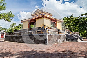 Pavilion in Imperial Minh Mang Tomb in Hue, Vietnam