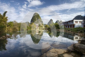 Pavilion in Jingxi, Guangxi, China