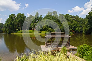 Pavilion beside a lake