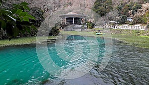 Pavilion on the lake in Novy Afon in Abkhazia