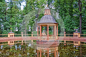 The pavilion at the Managerial pond at the Letniy Summer garden.