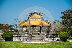 Pavilion in parks of citadel in Hue