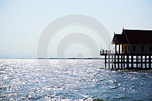 Pavilion in the sea