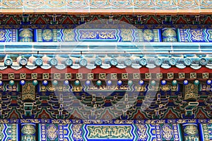 pavilion at the summer palace in beijing (china)