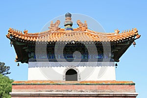 pavilion at the summer palace in beijing (china)