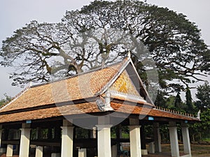 Pavilion at Thai temple,Koo Tao Temple ,Songkhla,Thailand