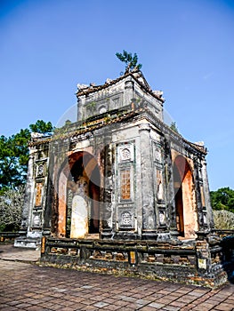 Pavilion in the Tu Dus tomb in Hue, Vietnam