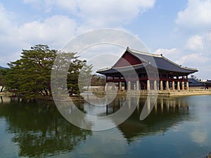 Pavilion on the water in the Royal Palace