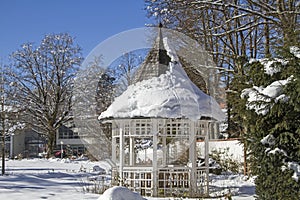 Pavilion in winter