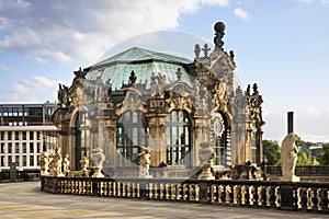 Pavilion in Zwinger Palace in Dresden. Germany