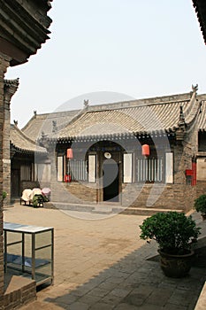 pavilions at the former seat of the government in pingyao (china)