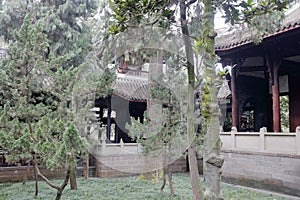 Pavilions of wuhou temple, adobe rgb