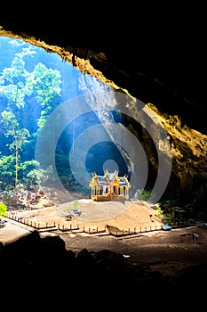 Pavillion in the cave,Thailand