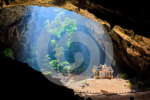 Pavillion in the cave,Thailand