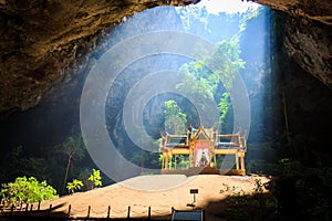 Pavillion in the cave,Thailand