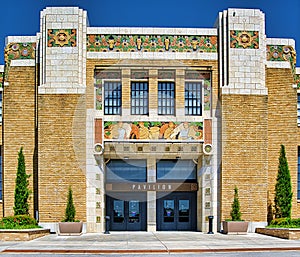 Pavillion Entrance the Historic Expo Square Terra Cotta Decor and Brick