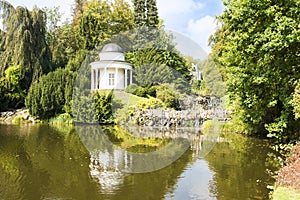 Pavillion in Mountainpark Kassel, Bergpark Wilhelmshoehe, Kassel, GermanyGermany