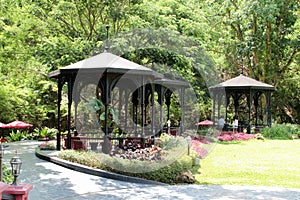 The pavillion in the park