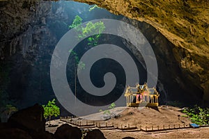 Pavillon in Phraya Nakorn cave nearby Hua Hin , Thailand . National Park Khao Sam Roi Yot