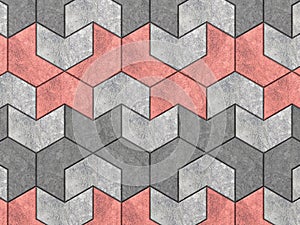 Paving block patterns design concepts. Geometric tile patterns wallpaper background.