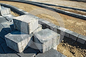 Paving Bricks Closeup