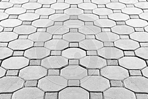Paving Hexagon brick walkway