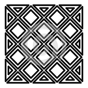 Paving patio icon, outline style