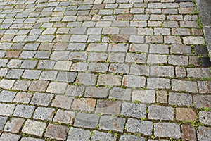 Paving stone in Victory Park on Poklonnaya Hill