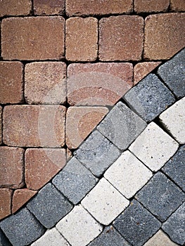 Paving stones - different colours