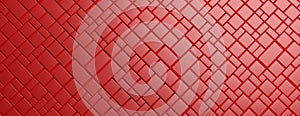 Paving tiles square and rectangular shape pattern, red color background
