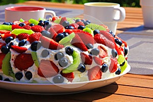Pavlova dessert